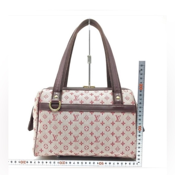 EUC Authentic Louis Vuitton Monogram Mini Lin Josephine PM Bordeaux Purse Bag - Picture 5 of 9